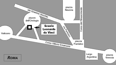 Mappa Scuola Leonardo da Vinci Roma