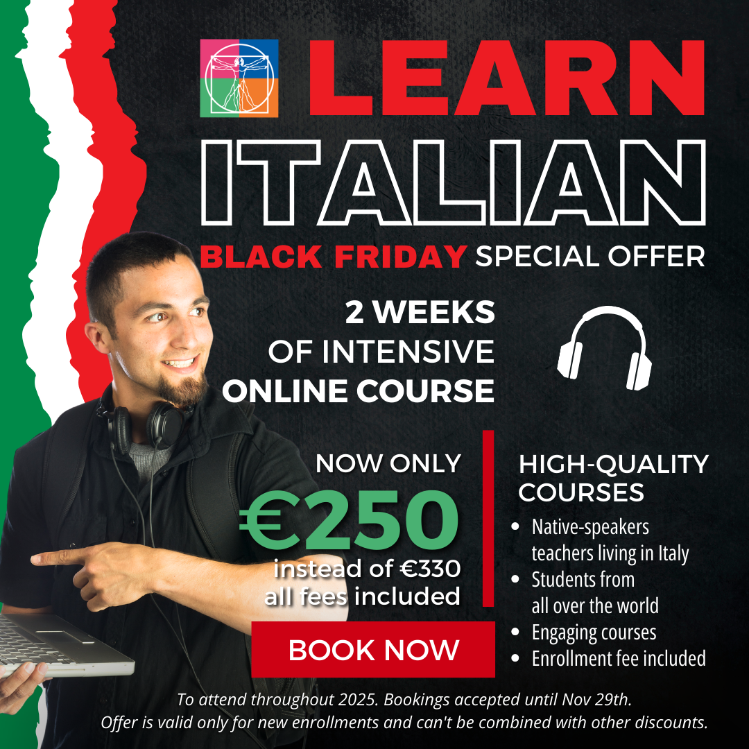 Black Friday Offer to Study Italian online