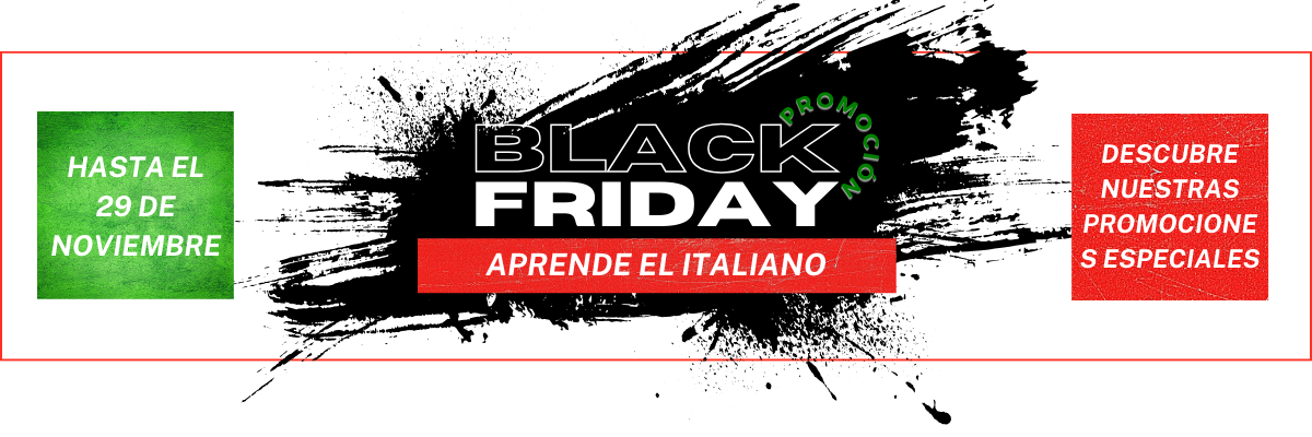 Offerta Black friday per studiare italiano in Italia