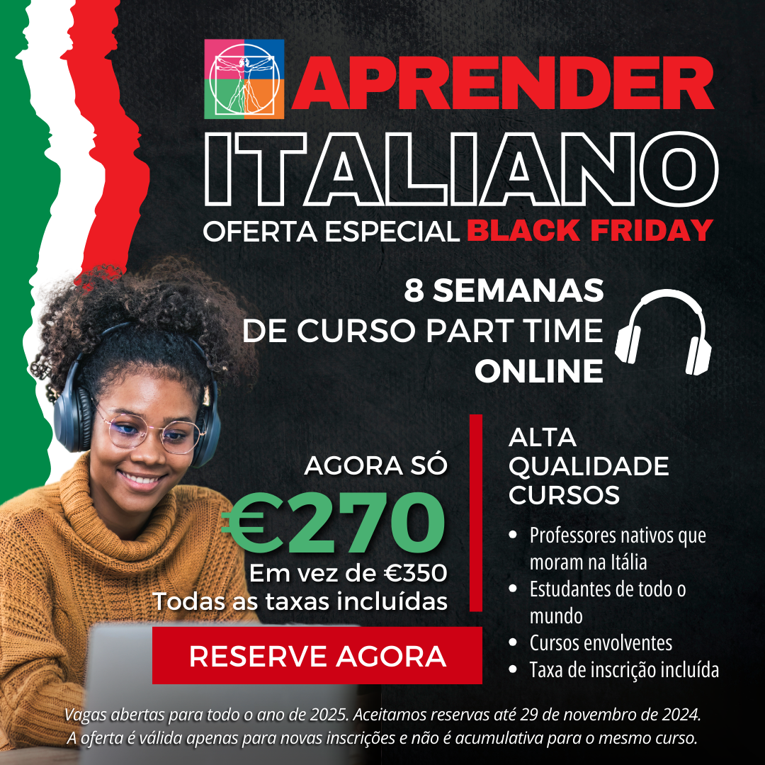 Offerta Black friday per studiare italiano in Italia